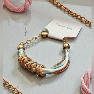 Calvin Klein Gold and White Women's Bracelet